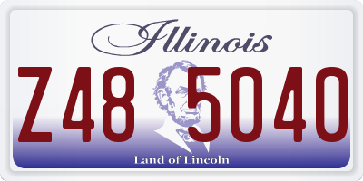 IL license plate Z485040
