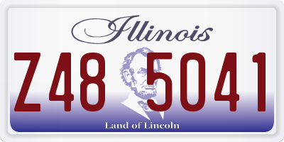 IL license plate Z485041