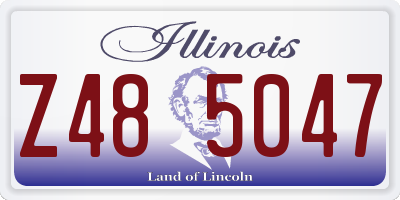 IL license plate Z485047