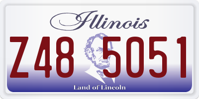 IL license plate Z485051