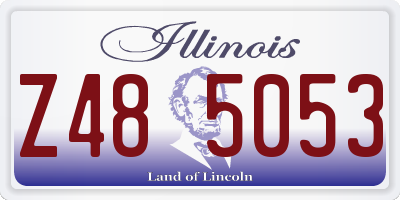 IL license plate Z485053