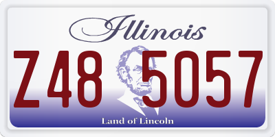 IL license plate Z485057