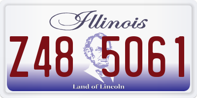 IL license plate Z485061