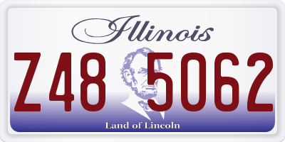 IL license plate Z485062