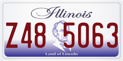 IL license plate Z485063