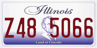 IL license plate Z485066
