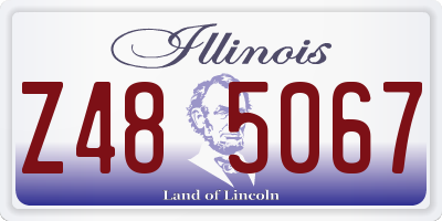 IL license plate Z485067