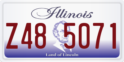 IL license plate Z485071