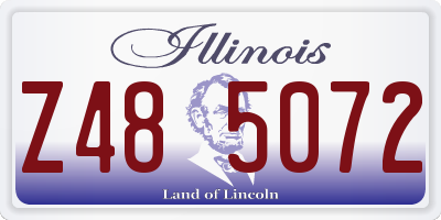 IL license plate Z485072
