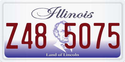 IL license plate Z485075