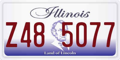 IL license plate Z485077