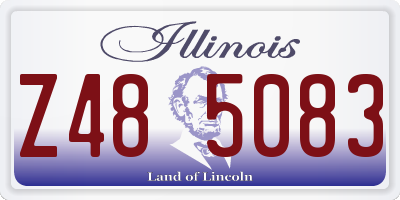 IL license plate Z485083