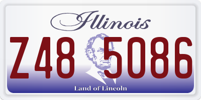 IL license plate Z485086