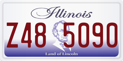 IL license plate Z485090