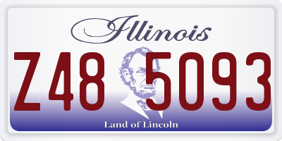 IL license plate Z485093
