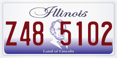 IL license plate Z485102