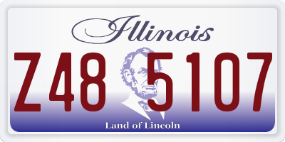 IL license plate Z485107