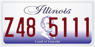 IL license plate Z485111