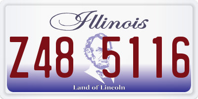 IL license plate Z485116