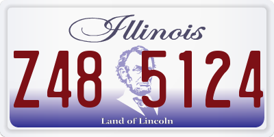 IL license plate Z485124