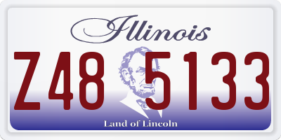 IL license plate Z485133
