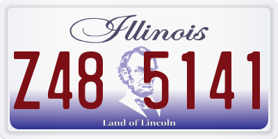 IL license plate Z485141