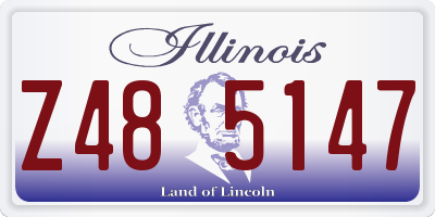 IL license plate Z485147
