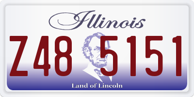 IL license plate Z485151