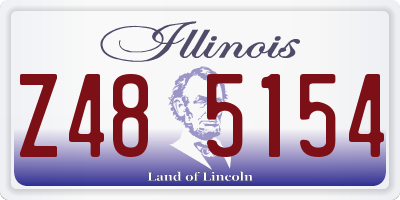 IL license plate Z485154