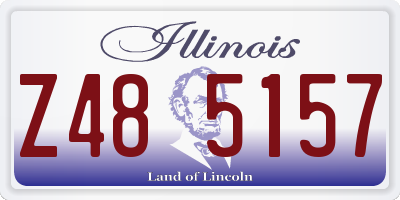 IL license plate Z485157