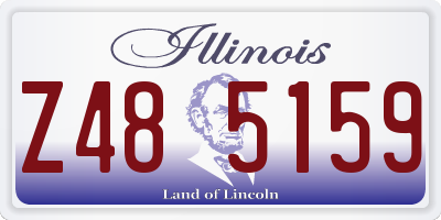 IL license plate Z485159