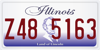 IL license plate Z485163