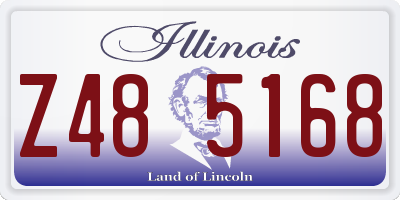 IL license plate Z485168