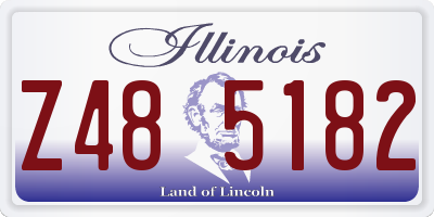 IL license plate Z485182