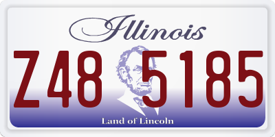 IL license plate Z485185