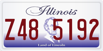 IL license plate Z485192