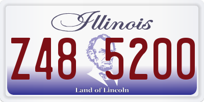 IL license plate Z485200