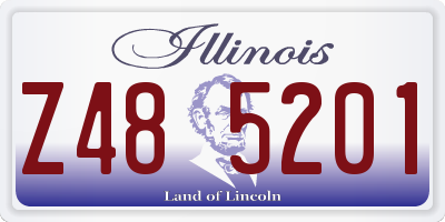 IL license plate Z485201