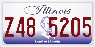 IL license plate Z485205