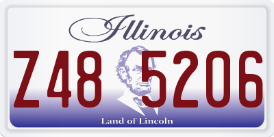 IL license plate Z485206