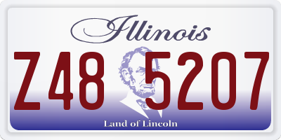 IL license plate Z485207