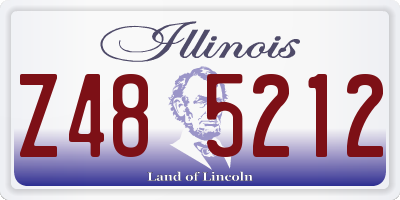 IL license plate Z485212