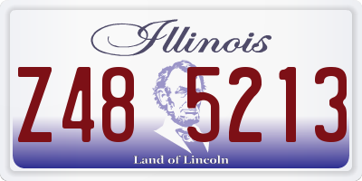 IL license plate Z485213