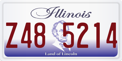 IL license plate Z485214