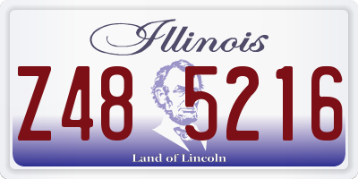 IL license plate Z485216