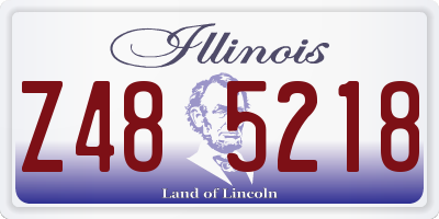 IL license plate Z485218