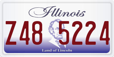 IL license plate Z485224