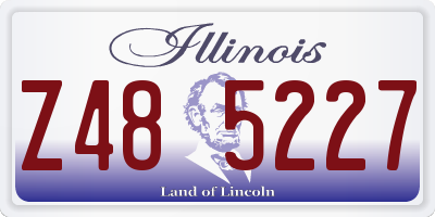 IL license plate Z485227