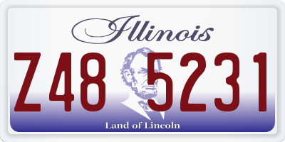 IL license plate Z485231