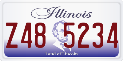 IL license plate Z485234